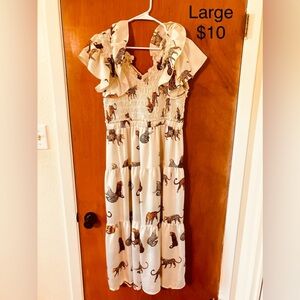 Animal Print Maxi Dress